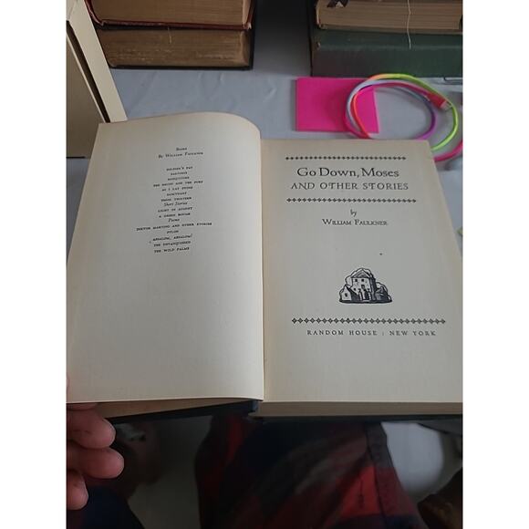 Go Down Moses William Faulkner First Edition First Printing 1942 No Dust Jacket - Picture 7 of 13